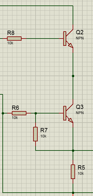 AND gate with two NPN transistors